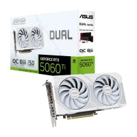 Placă video Gaming ASUS Dual GeForce RTX™ 5060 Ti 8GB GDDR7 White OC, PCIe 5.0, DLSS 4, Ray Tracing
